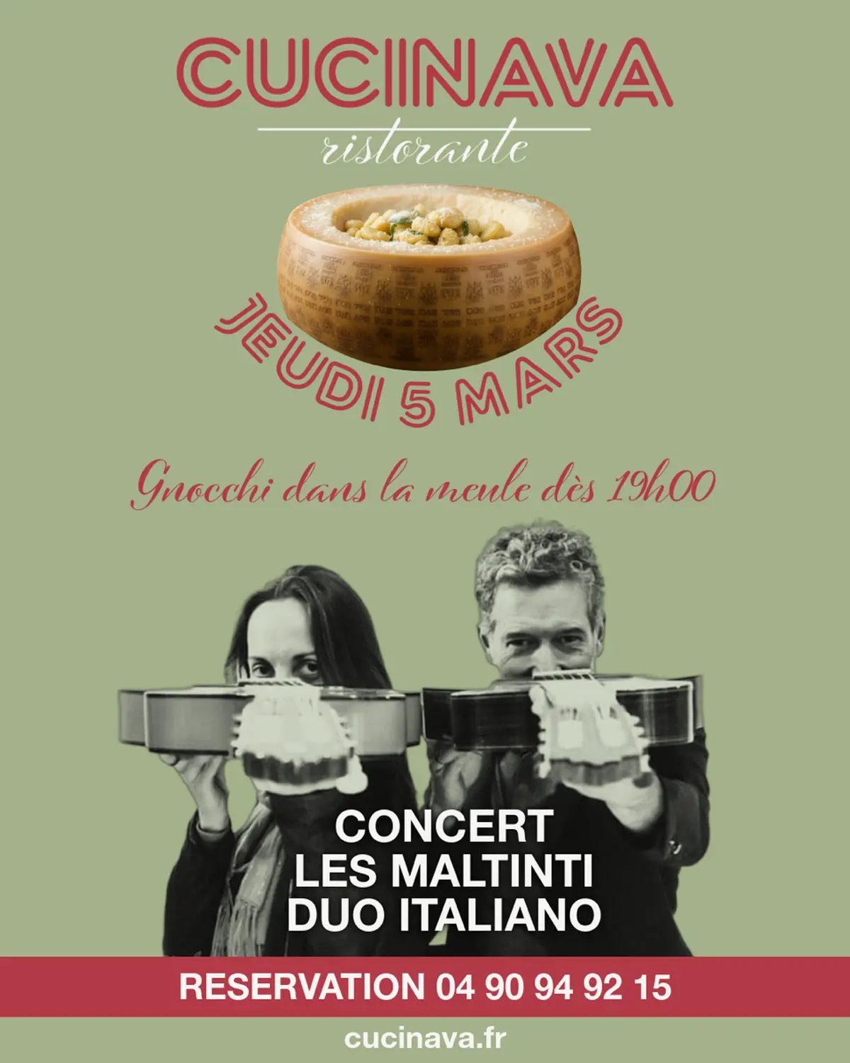 Gnocchi dans la meule x Les Maltinti Duo Italiano