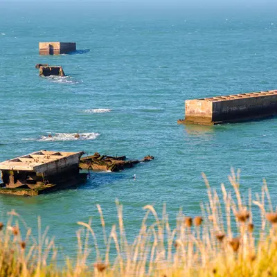 Gold Beach et le Port artificiel d'Arromanches