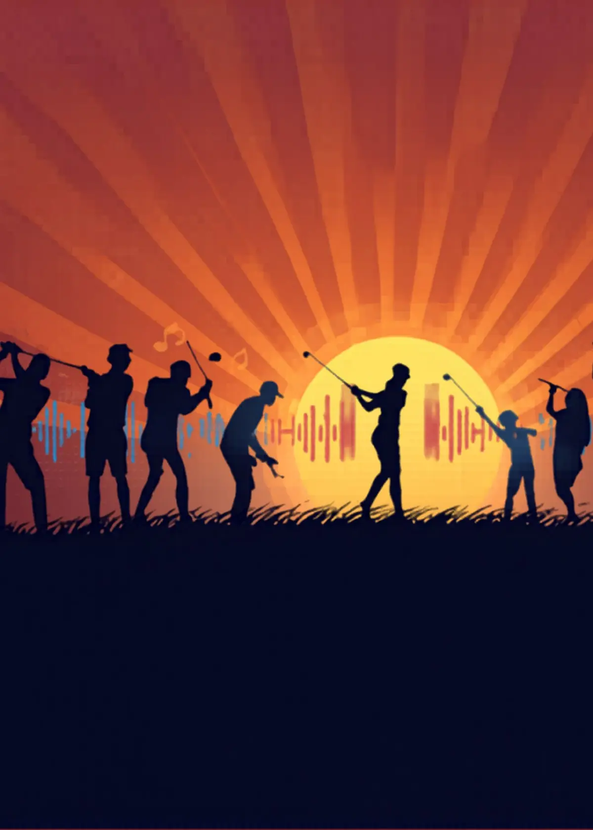 Golf festif fête de la musique