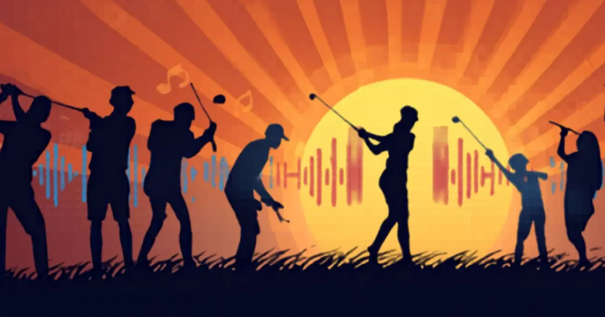 Golf festif fête de la musique