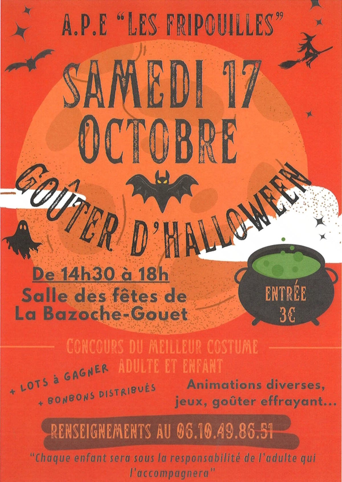 Goûter et animations d'Halloween