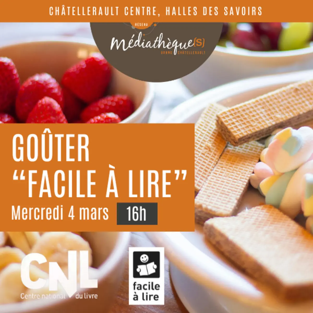 Goûter Facile à lire : la médiathèque autrement