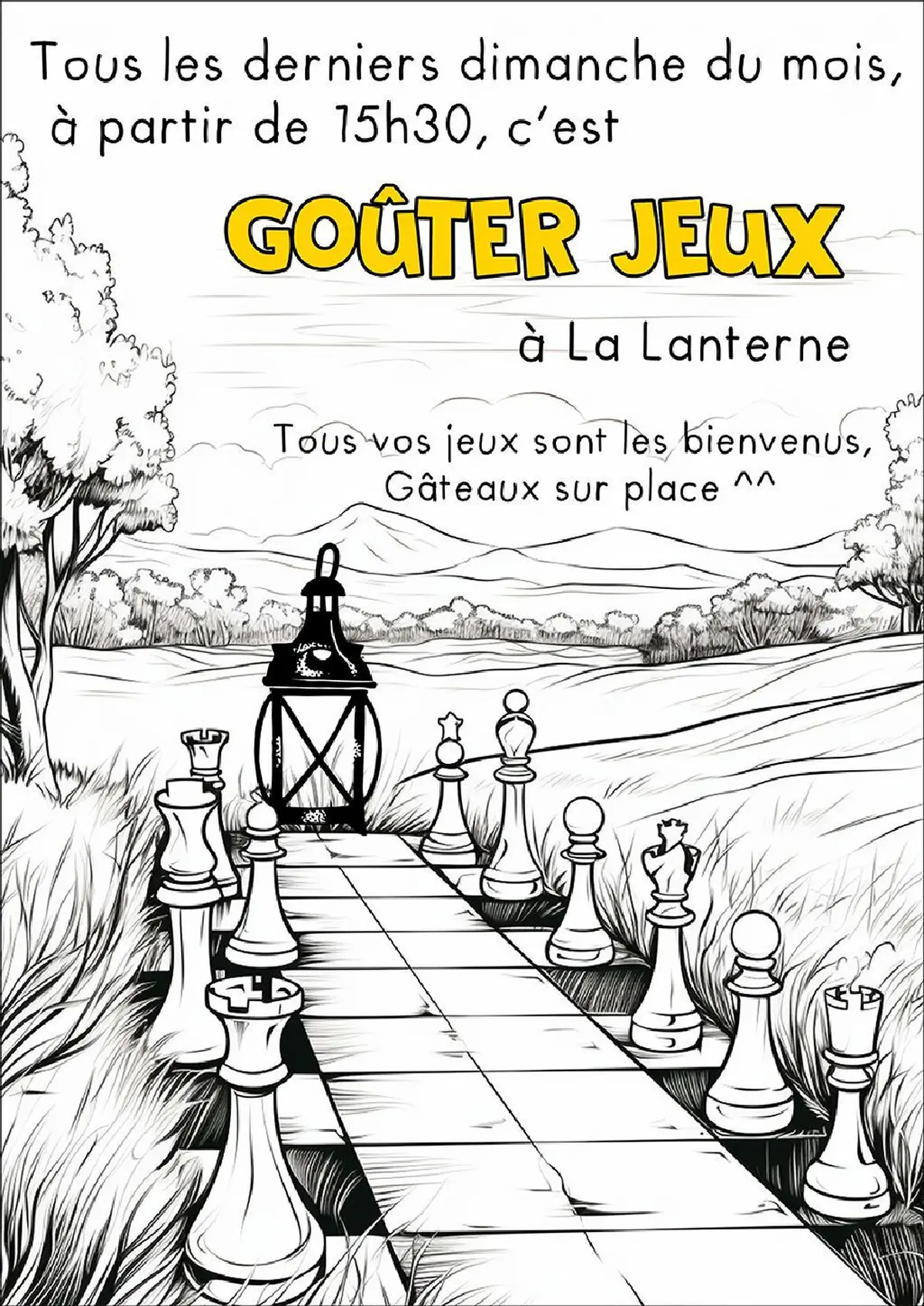Goûter, jeux à La Lanterne