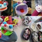 Graines de Moutards à Cajarc, atelier : le show des marionnettes