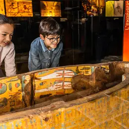 Graines de Moutards, visite jeu : le mystère de la momie, Musée Champollion à Figeac