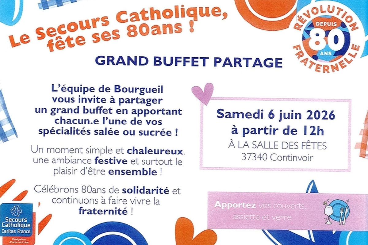 Grand buffet partagé