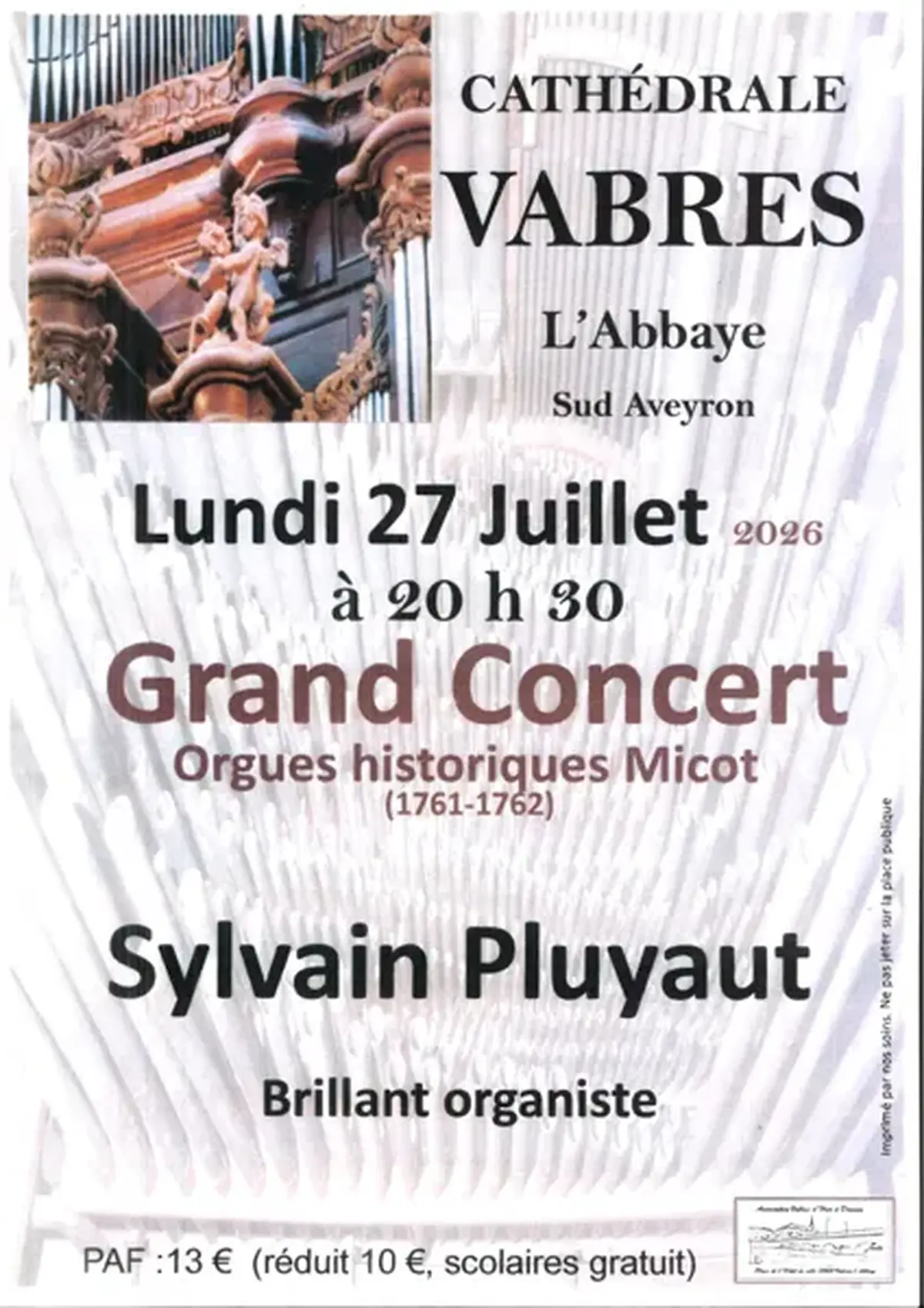 Grand Concert : Orgues historiques de Micot