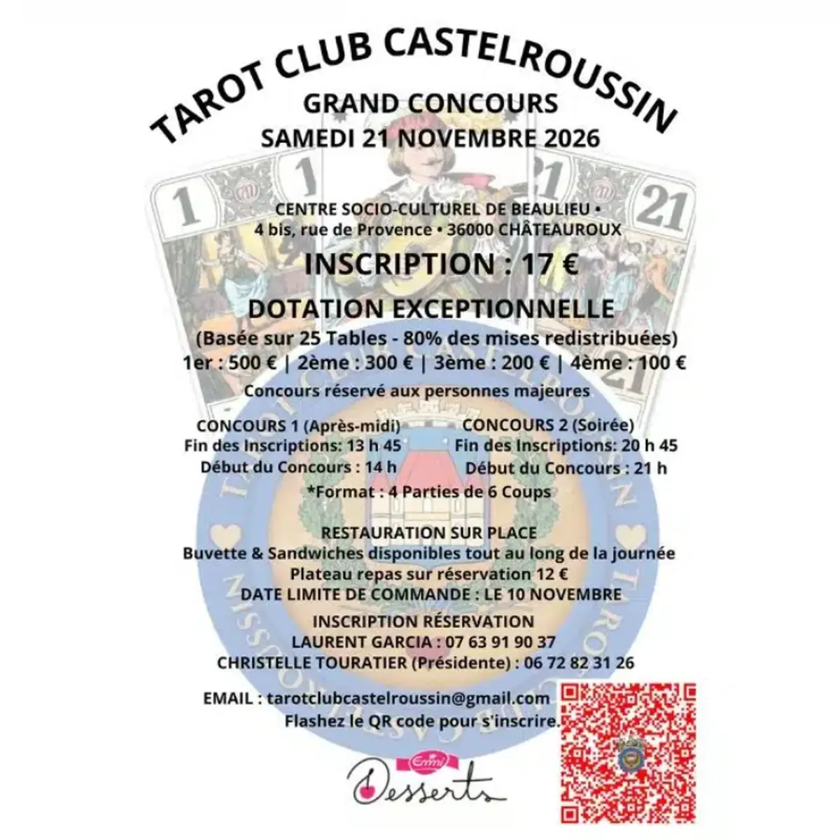 Grand concours de Tarot Club Castelroussin