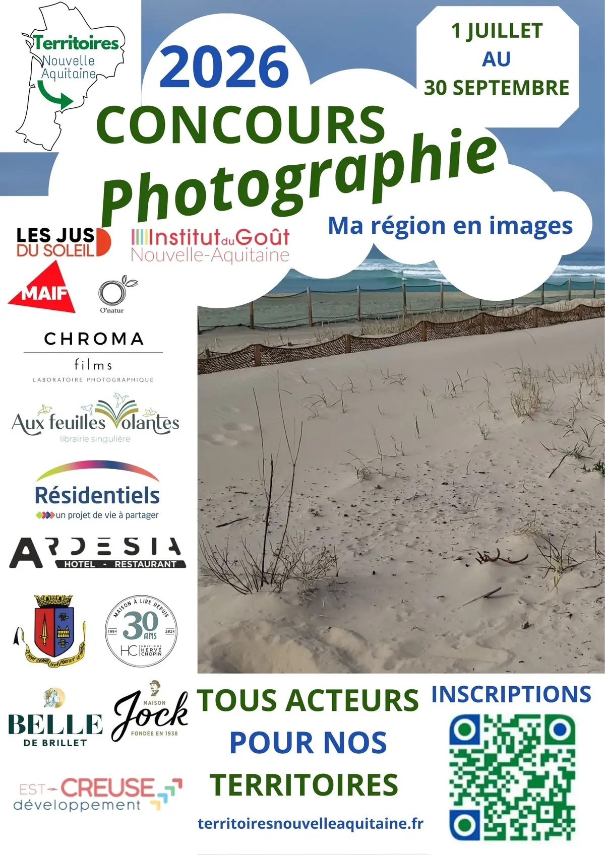 Grand concours photo régional   MA REGION EN IMAGES 2026 du 1 juillet au 30 Septembre 2026.