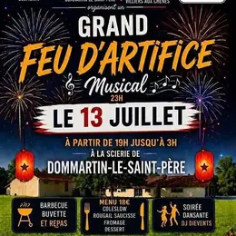 Grand feu d'artifice musical