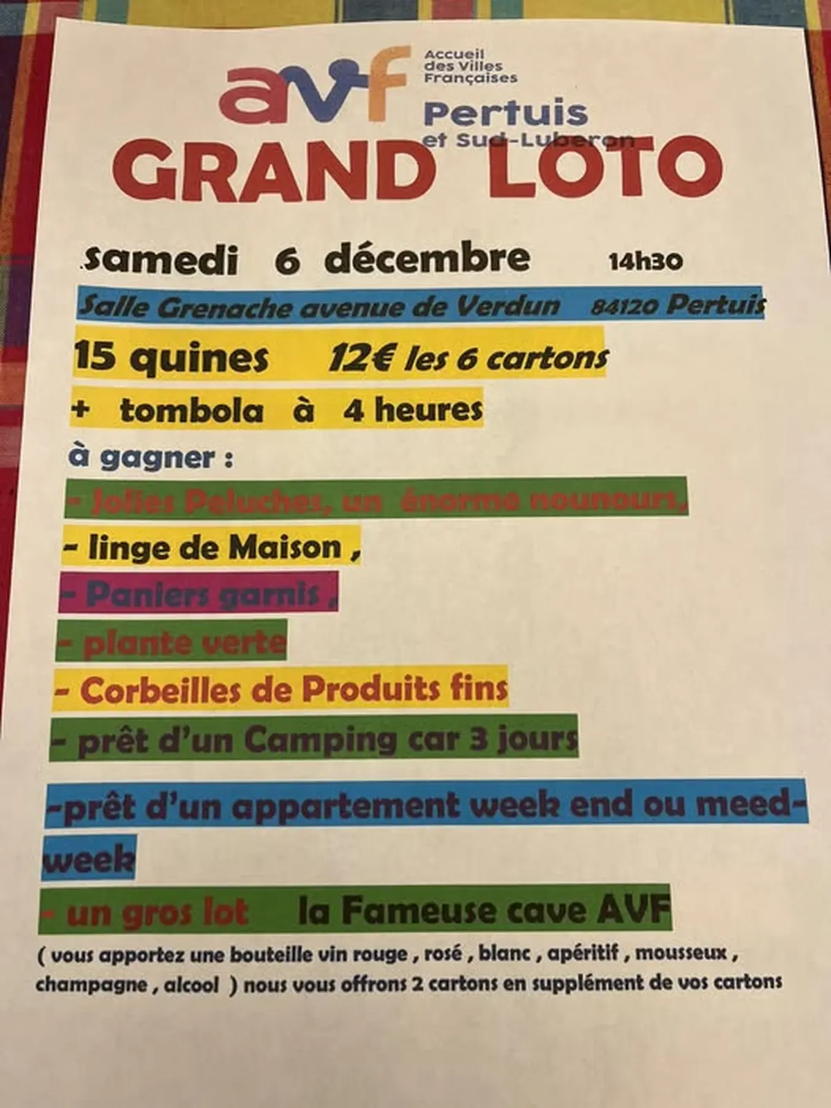 Grand loto AVF