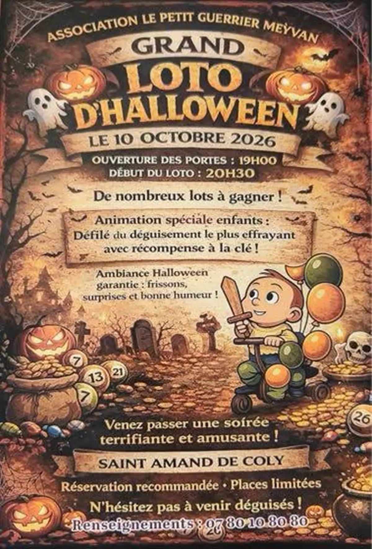 Grand loto d'Halloween