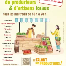Grand marché mensuel de producteurs et artisans locaux