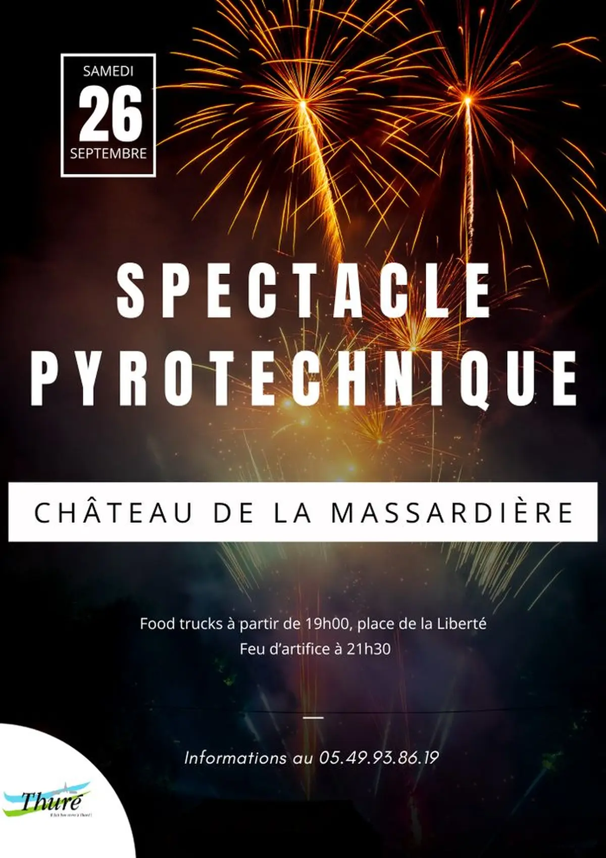 Grand Spectacle Pyrotechnique à Thuré !