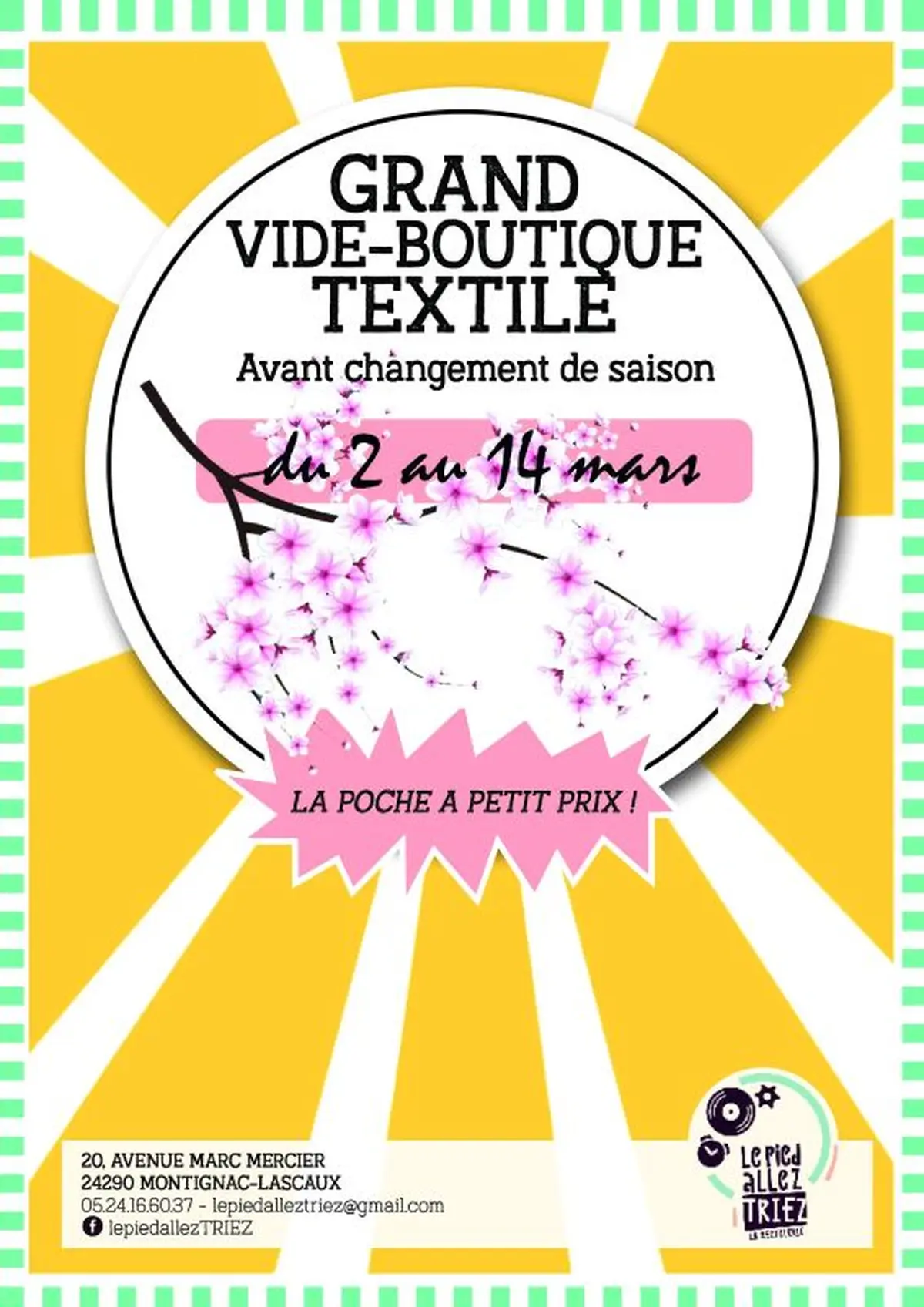 Grand vide boutique textile