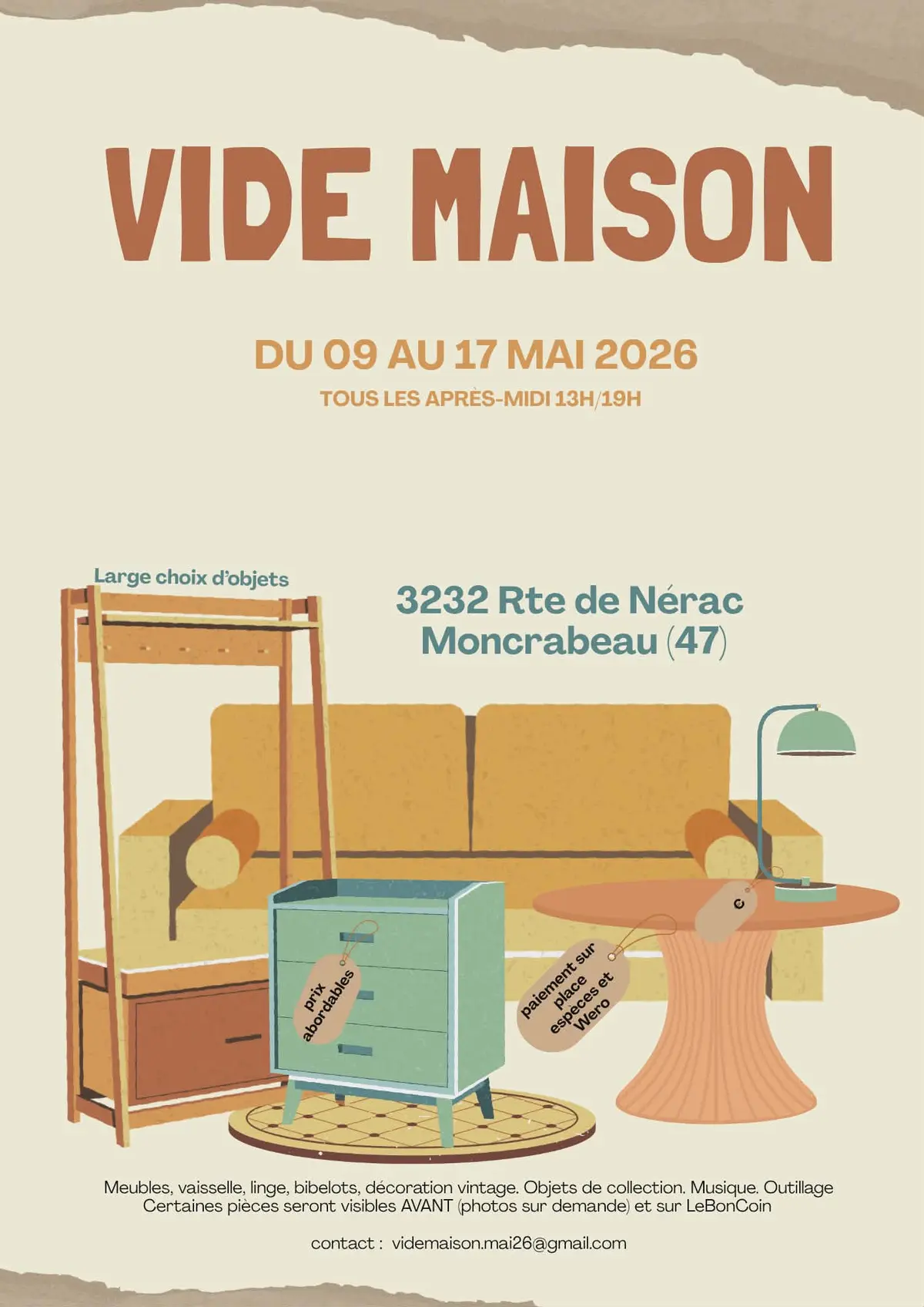 Grand vide maison