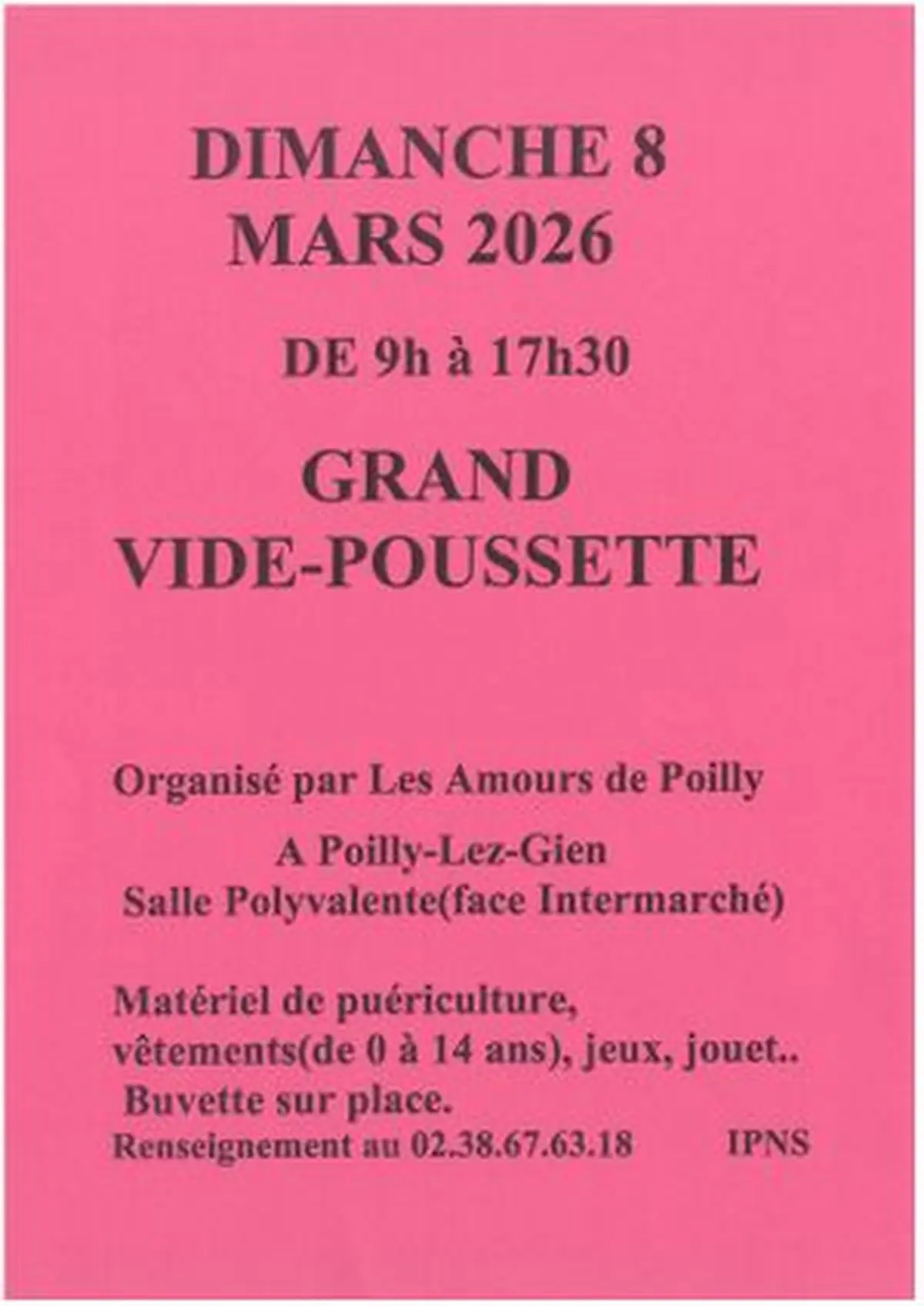 Grand Vide-poussette