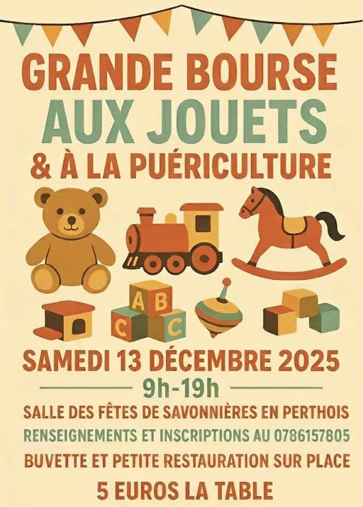 Grande bourse aux jouets et à la puériculture