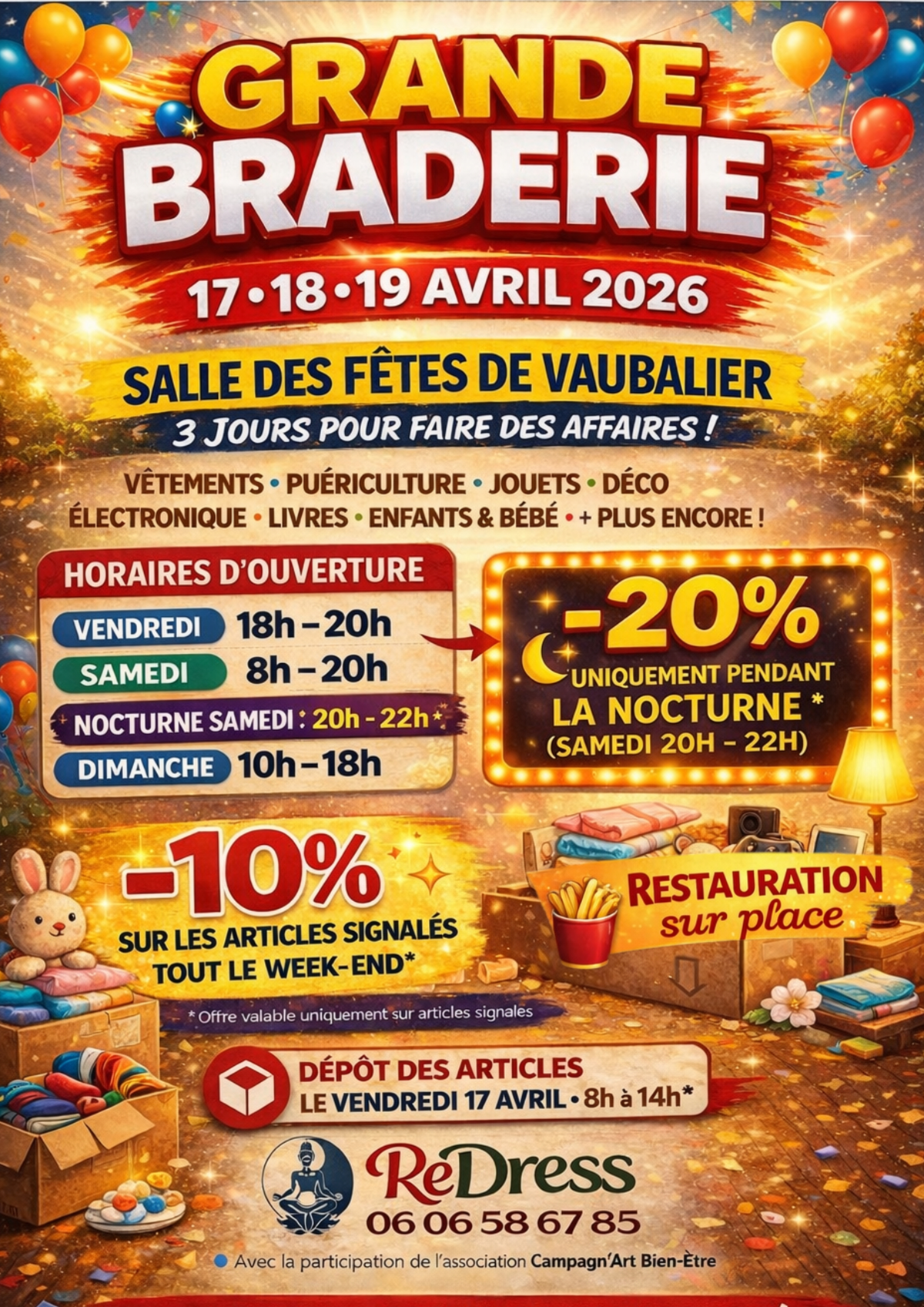 Grande braderie à Vaubalier