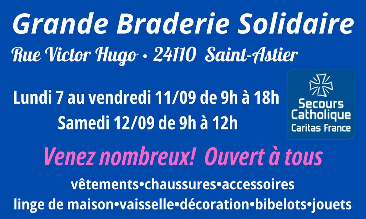 Grande Braderie Solidaire