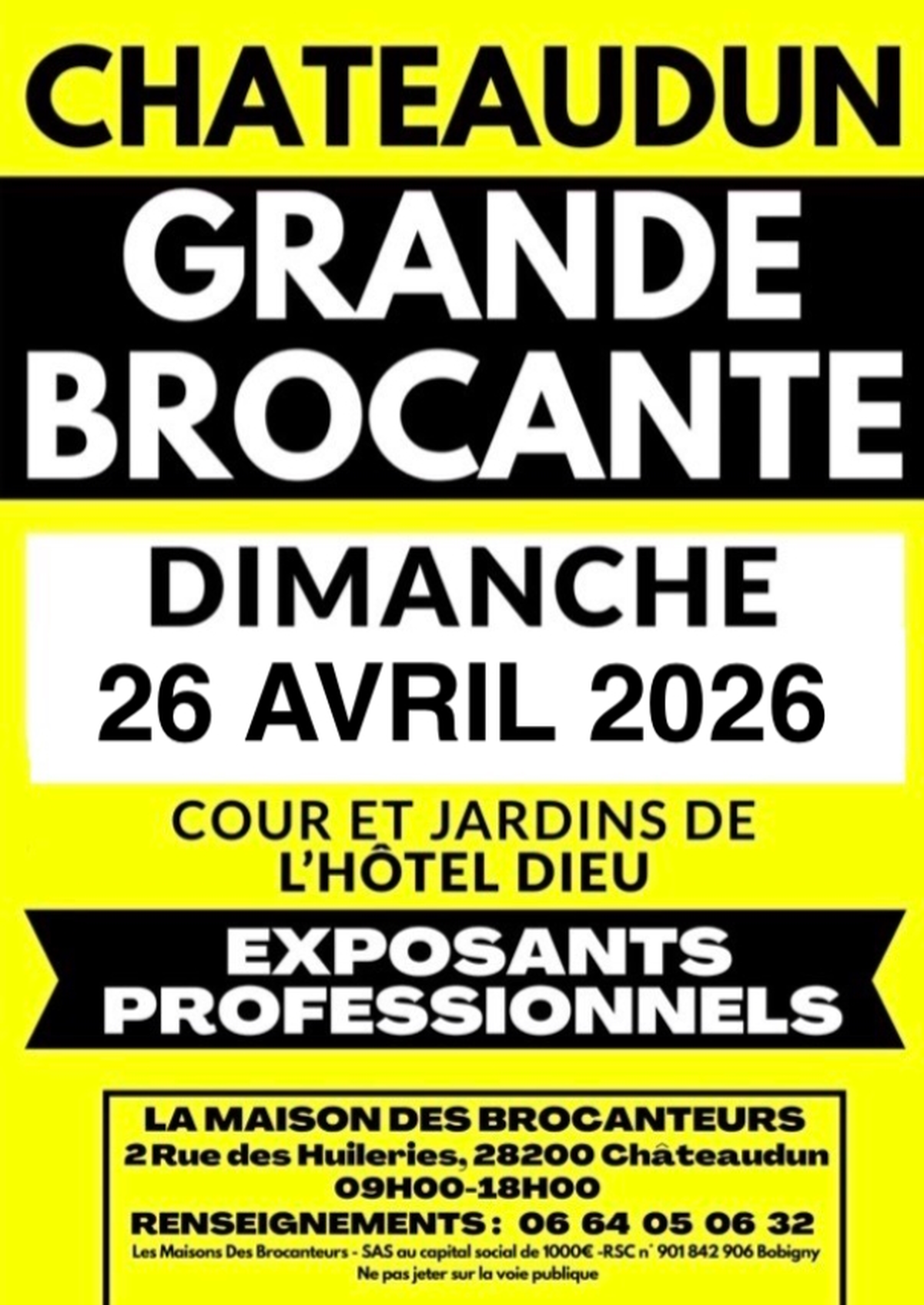 Grande brocante de la Maison des Brocanteurs