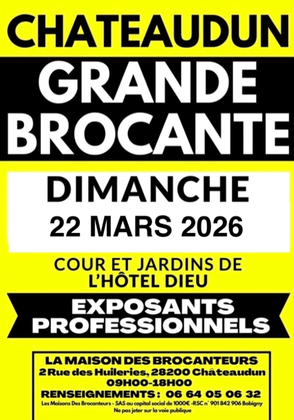 Grande brocante de la Maison des Brocanteurs
