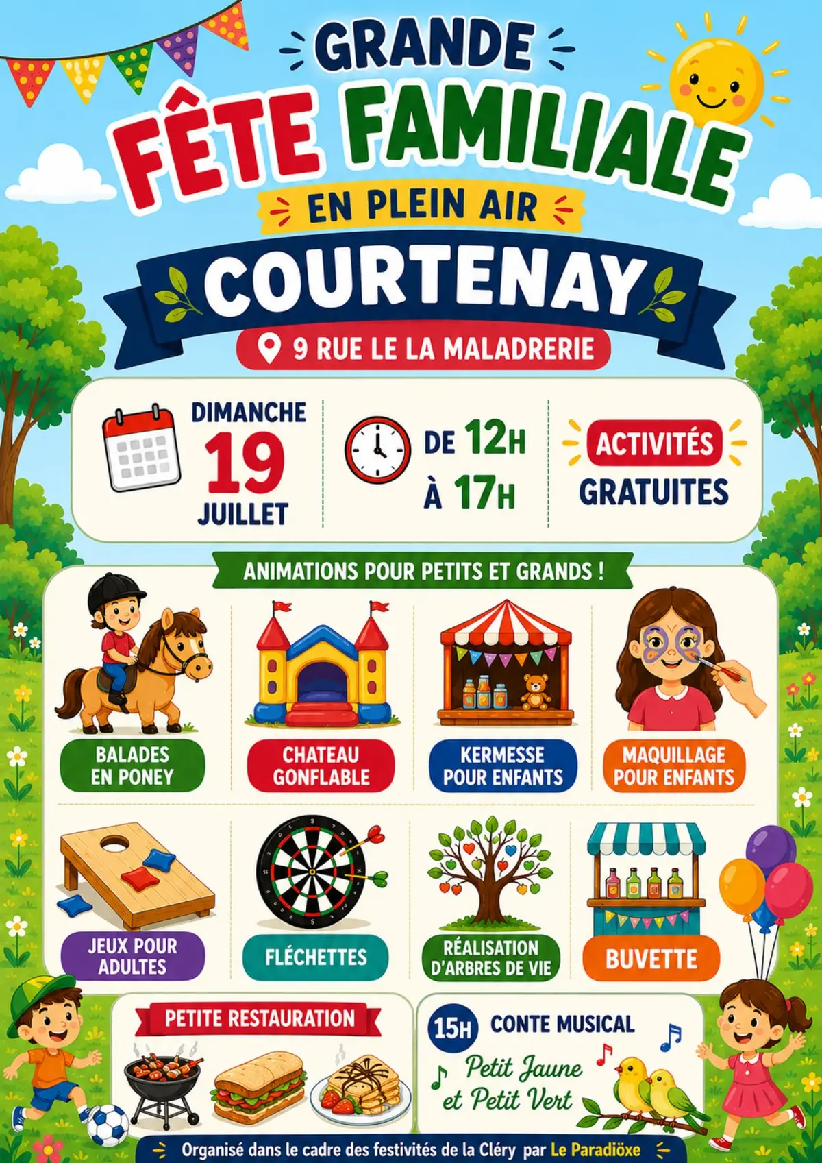 Grande fête familiale de plein air