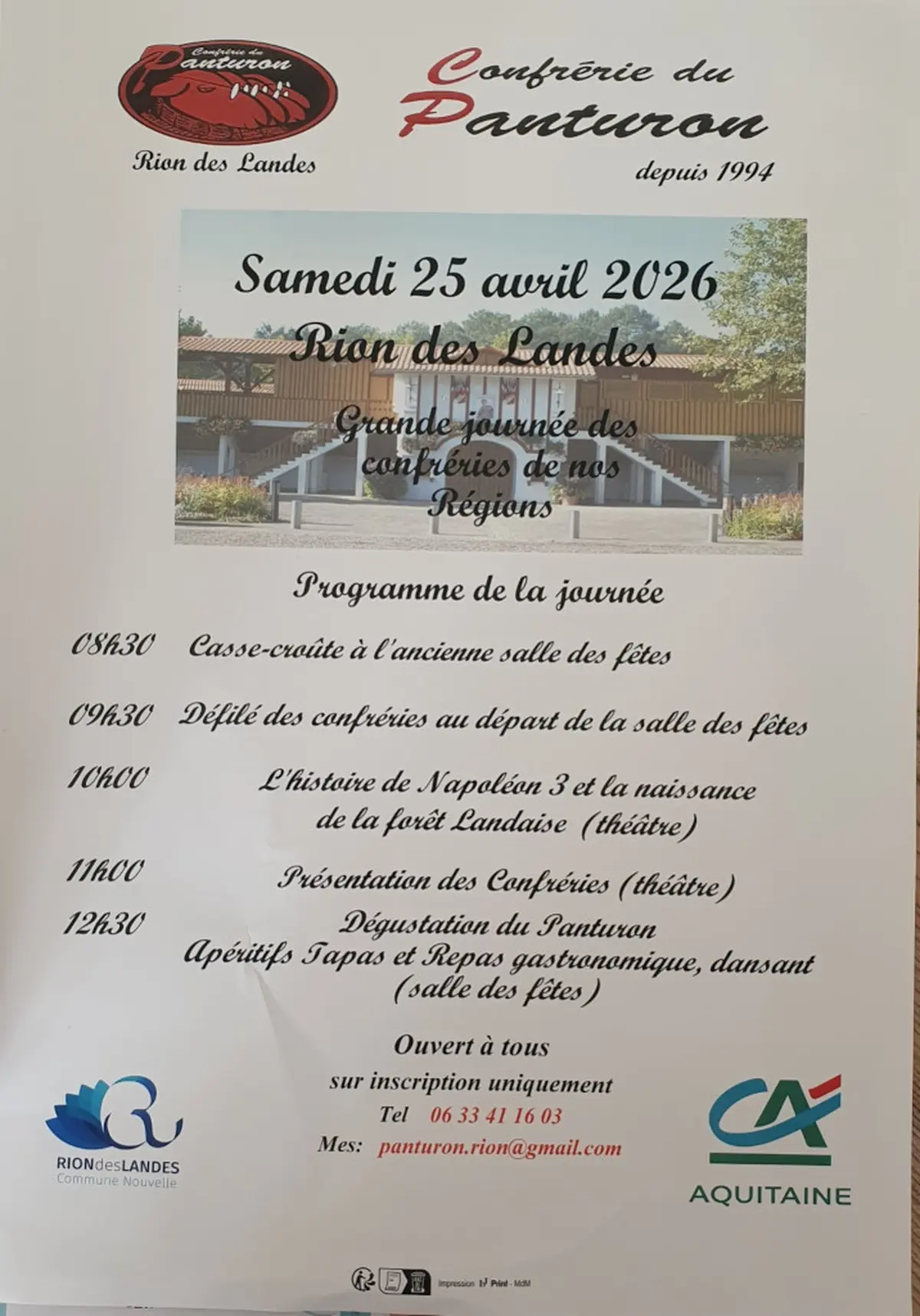 Grande journée des confréries de nos Régions