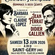 Grande soirée chanson française : hommage à Barbara et Jean Ferrat