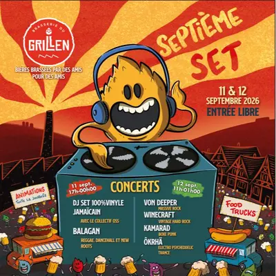 Grillen Festival 7e set avec concerts et foodtrucks