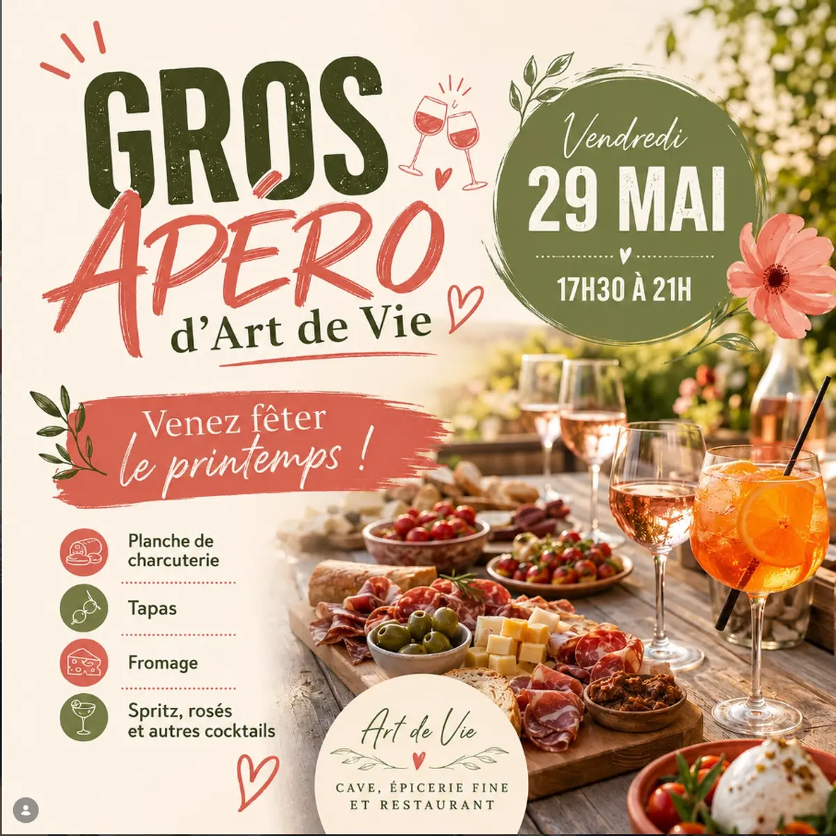 Gros apéro d'Art de Vie !