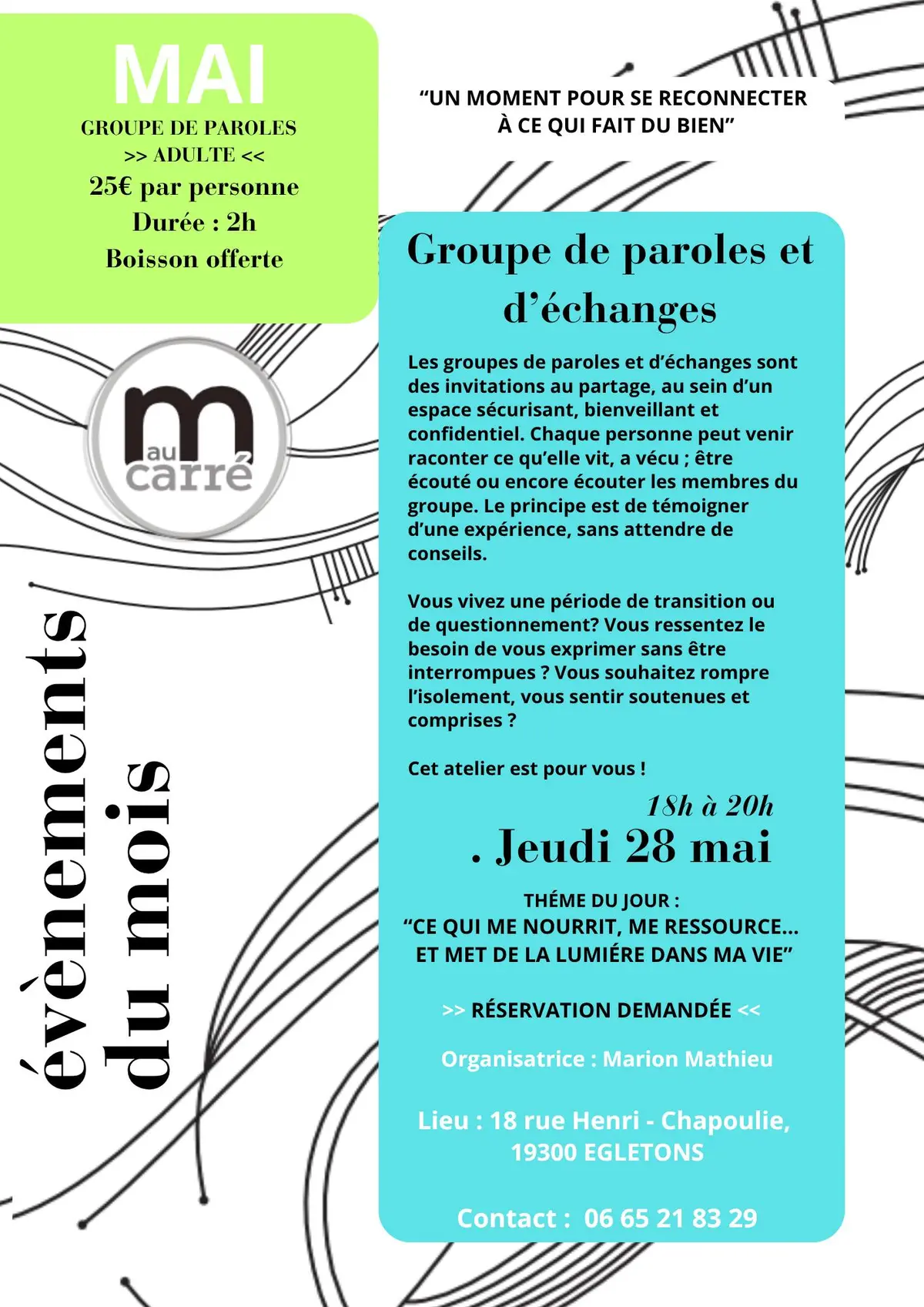 Groupe de paroles et d'échanges