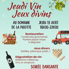 Guiguette : Jeudi Vin-Jeux Divins