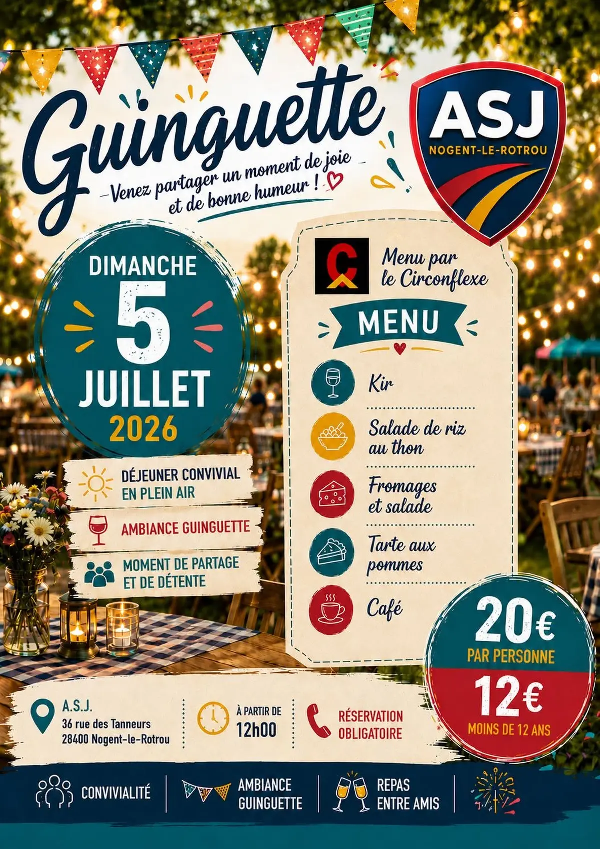 Guinguette à l'ASJ