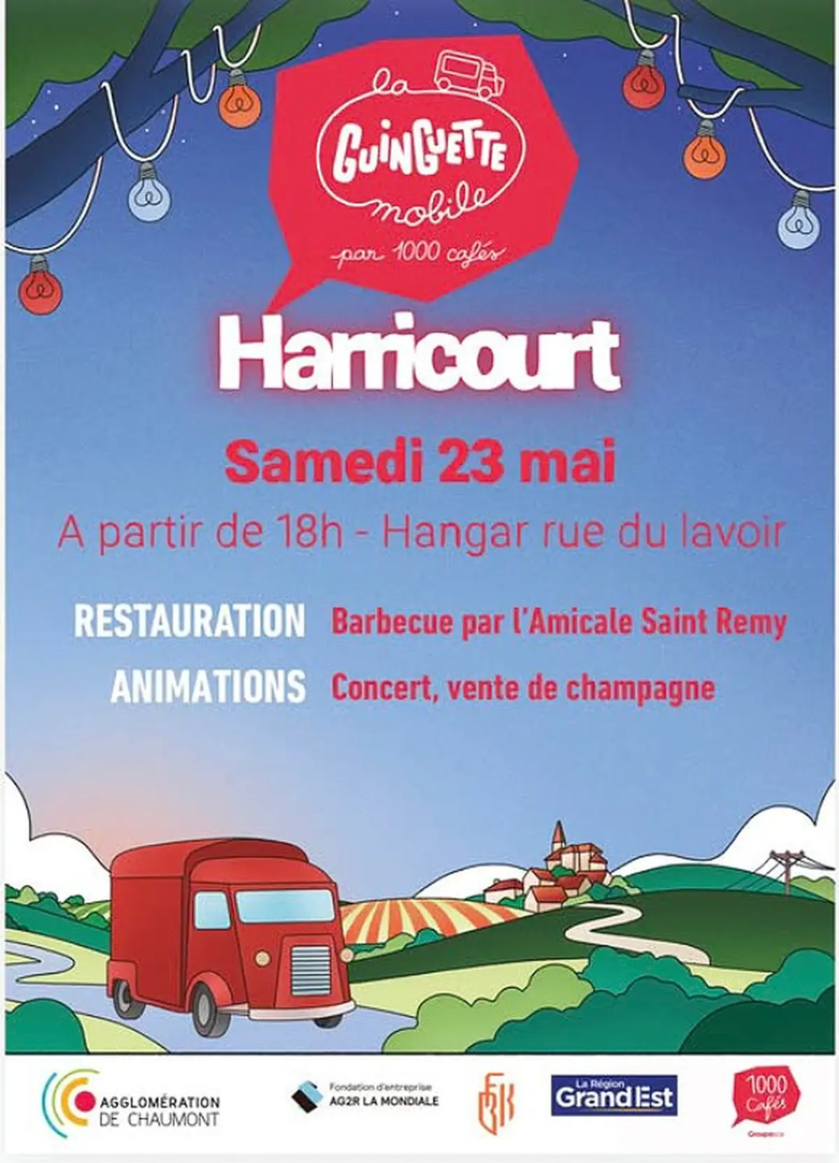 Guinguette mobile à Harricourt