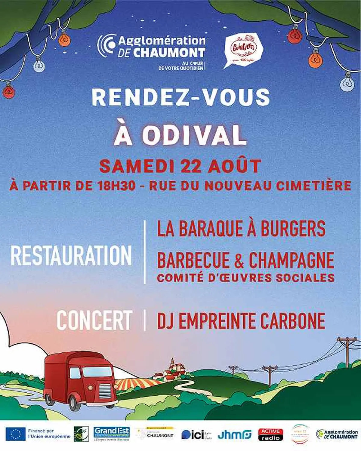 Guinguette mobile à Odival