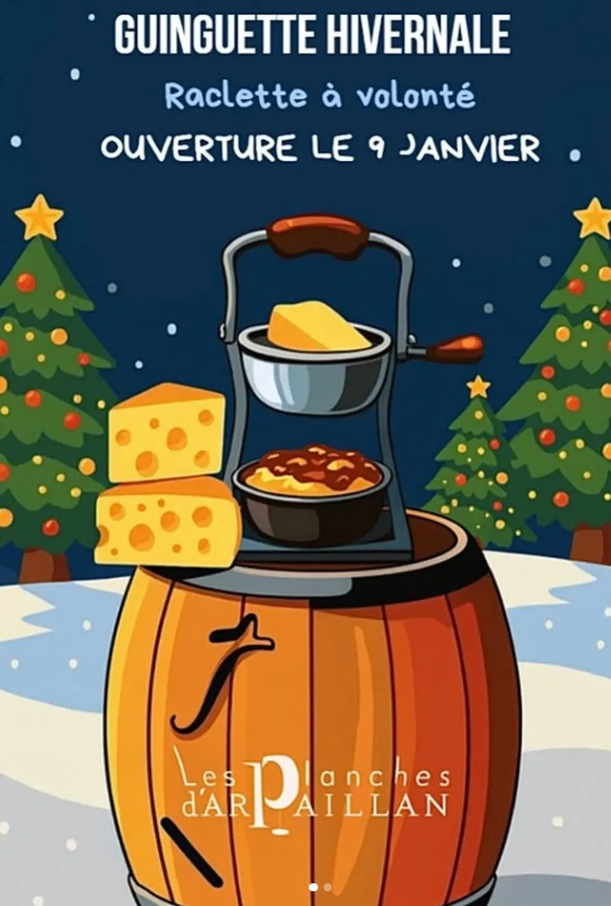 Guinguette raclette au domaine d'Arpaillan