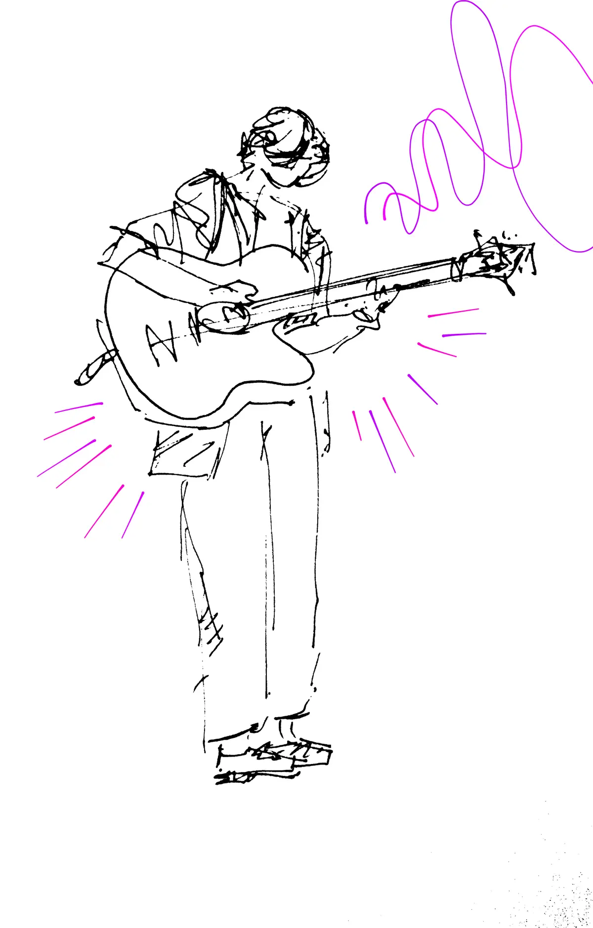 Guitare Percussive en plein air