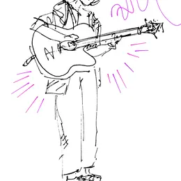 Guitare Percussive en plein air
