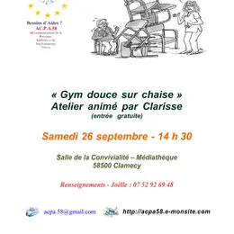 Gym douce sur chaise