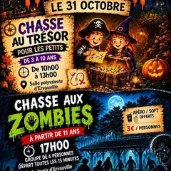 Halloween à Ervauville : Chasse au trésor & Chasse aux zombies