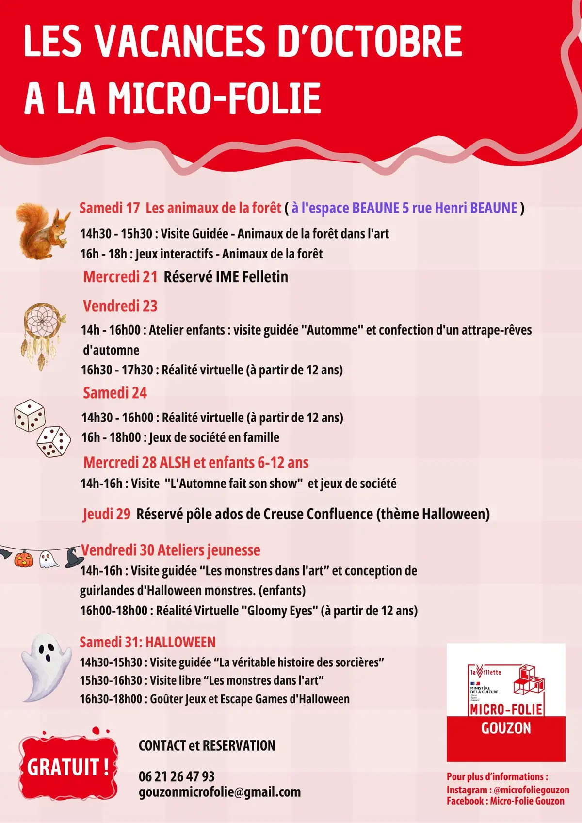 Halloween à la Micro-Folie de Gouzon