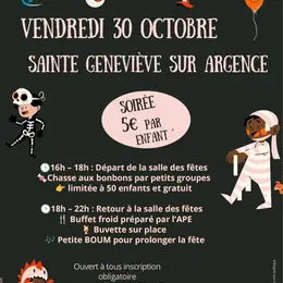 Halloween à Sainte-Geneviève-sur-Argence