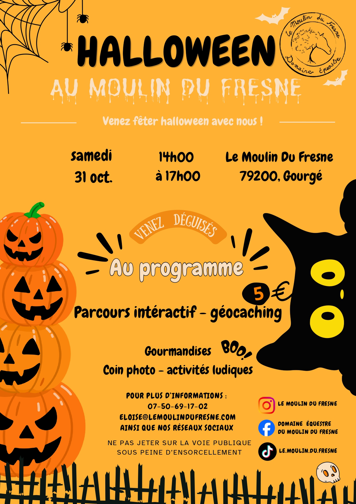 Halloween au Moulin du Fresne