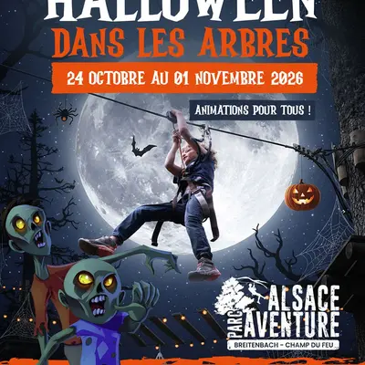Halloween au Parc Alsace Aventure de Breitenbach