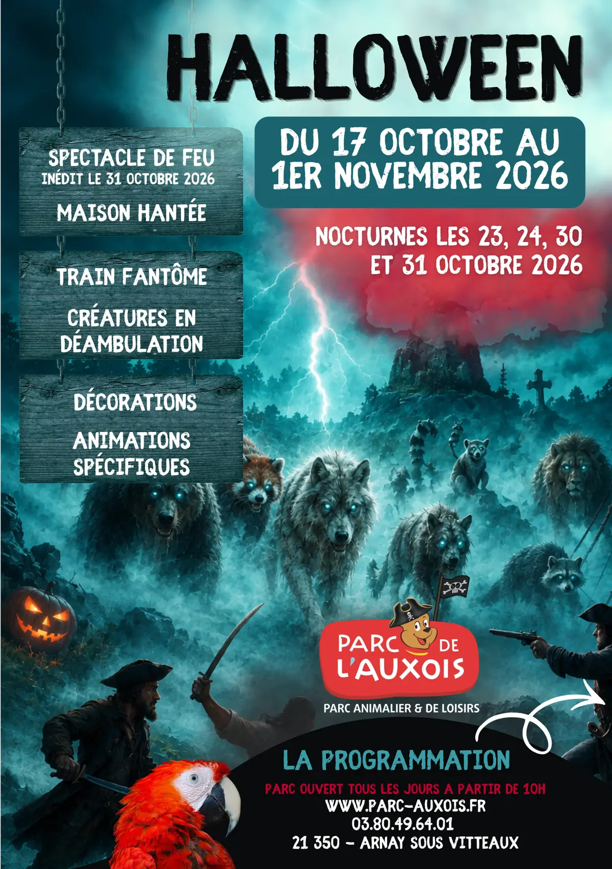 Halloween au Parc de l'Auxois -  les Animaux Maudits !