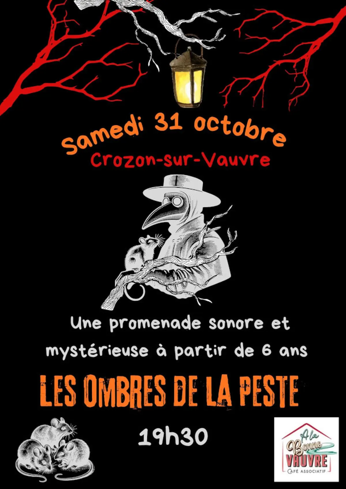 Halloween : Balade les ombres de la peste : dès 6 ans
