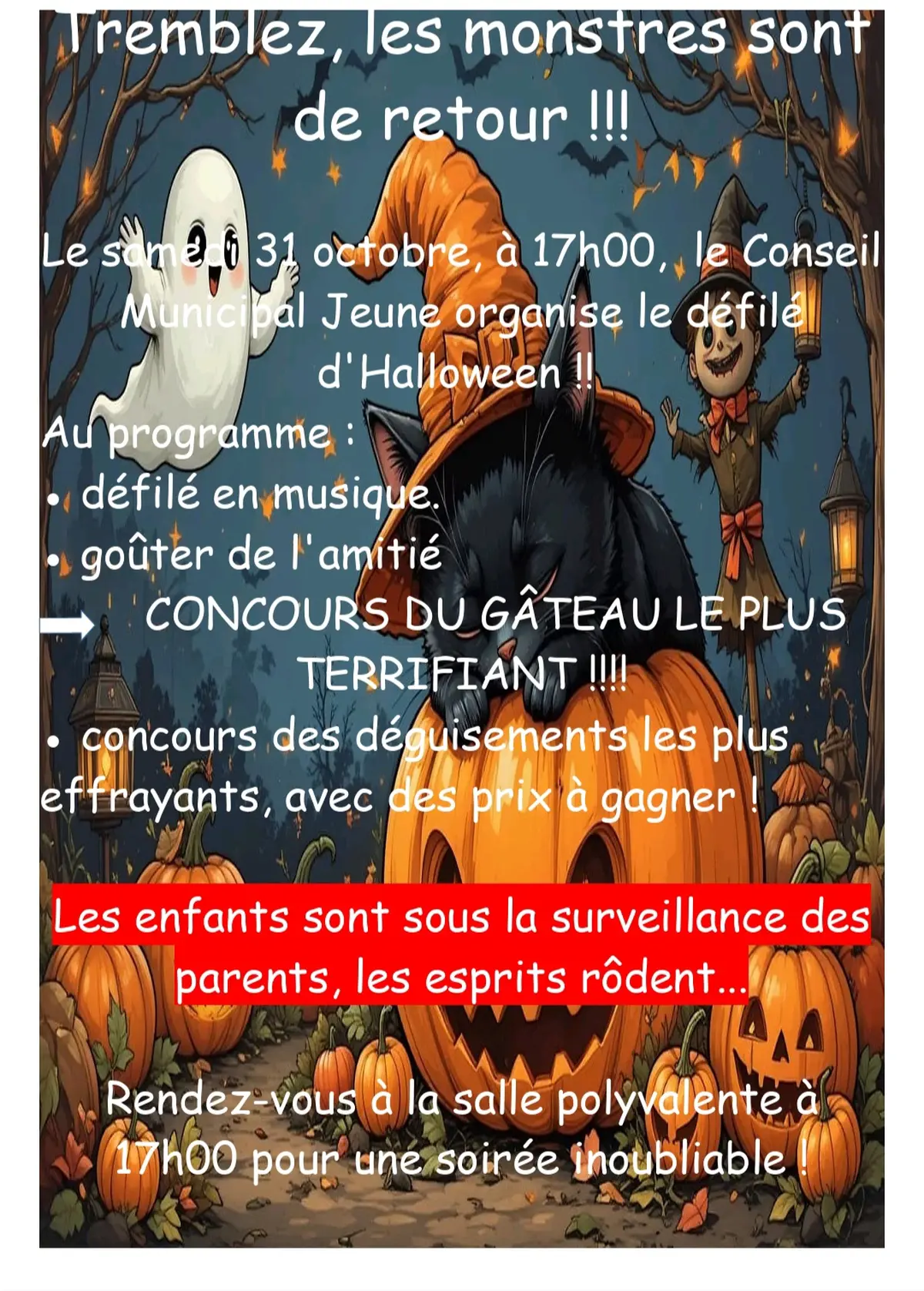 Halloween - Concours de gâteau