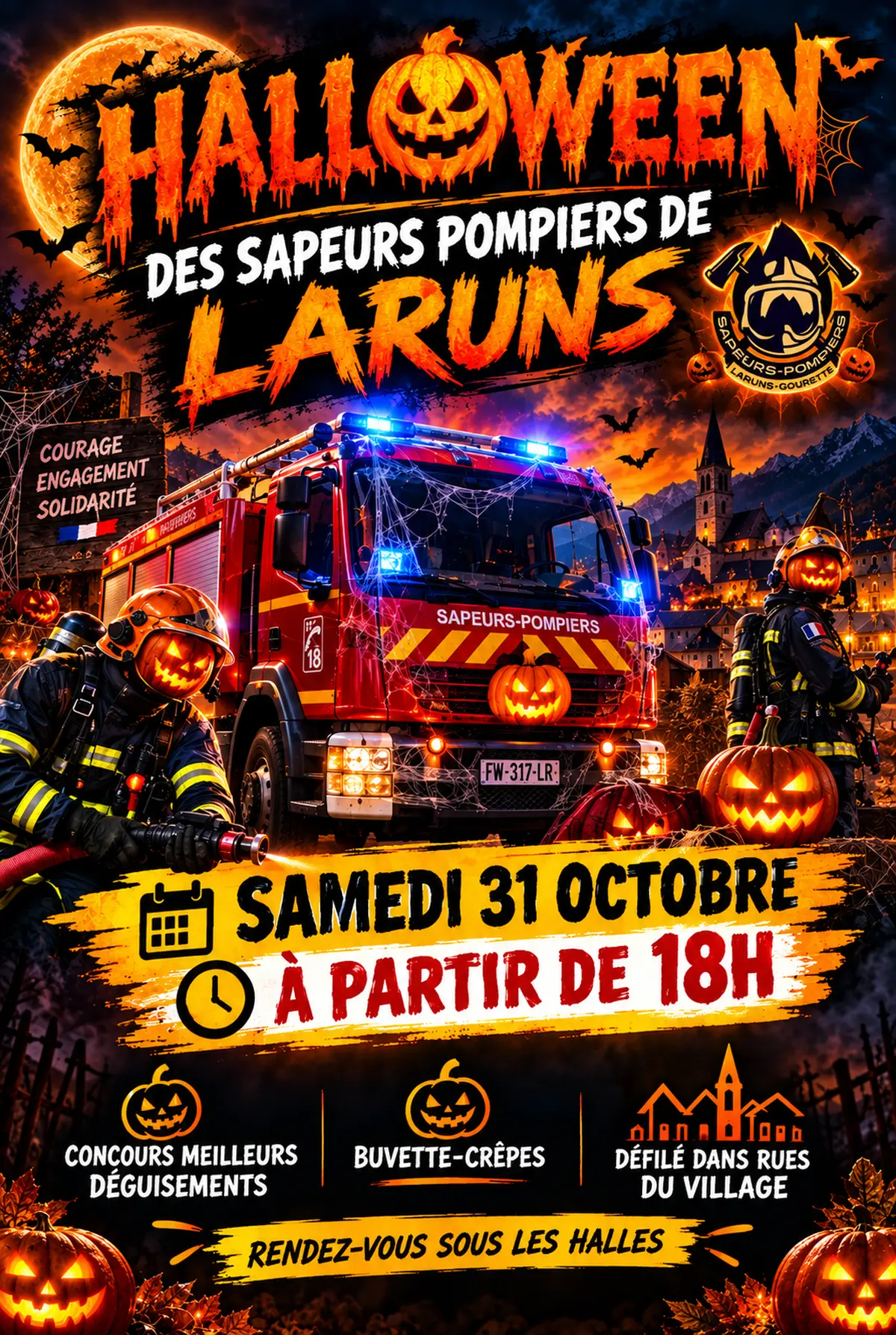 Halloween des Sapeurs Pompiers de Laruns-Gourette