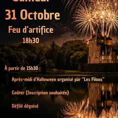 Halloween et feu d'artifice